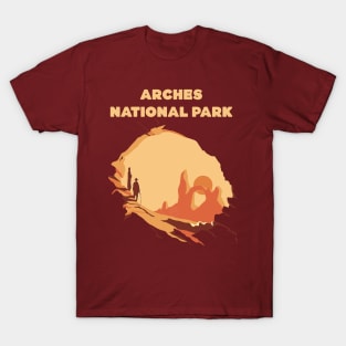 Arches National Park Minimalist Design T-Shirt